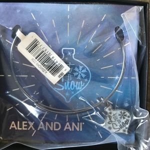NEW Alex and Ani “Let it Snow” Ornament Bracelet
